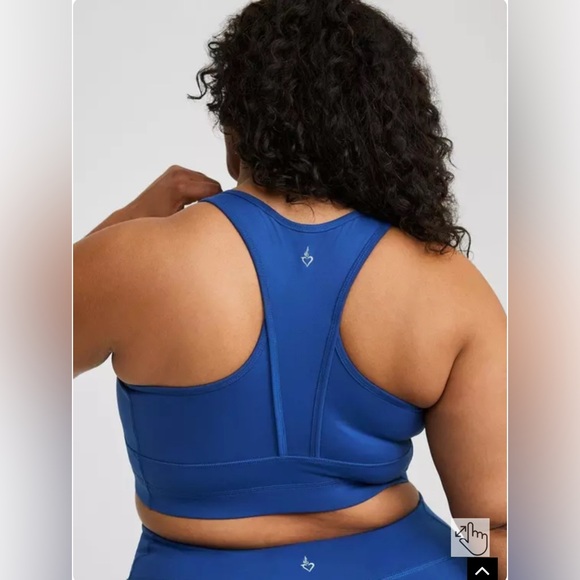 Torrid Active Low-Impact Performance Core Sports Bra Blue Size 1X - Picture 3 of 6